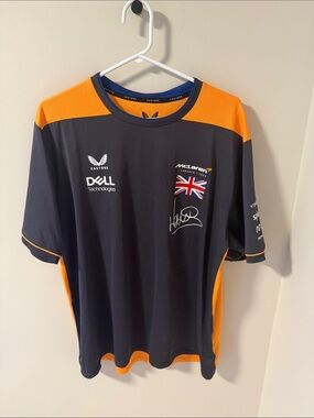 Lando Norris McLaren Team Jersey — Black & Orange